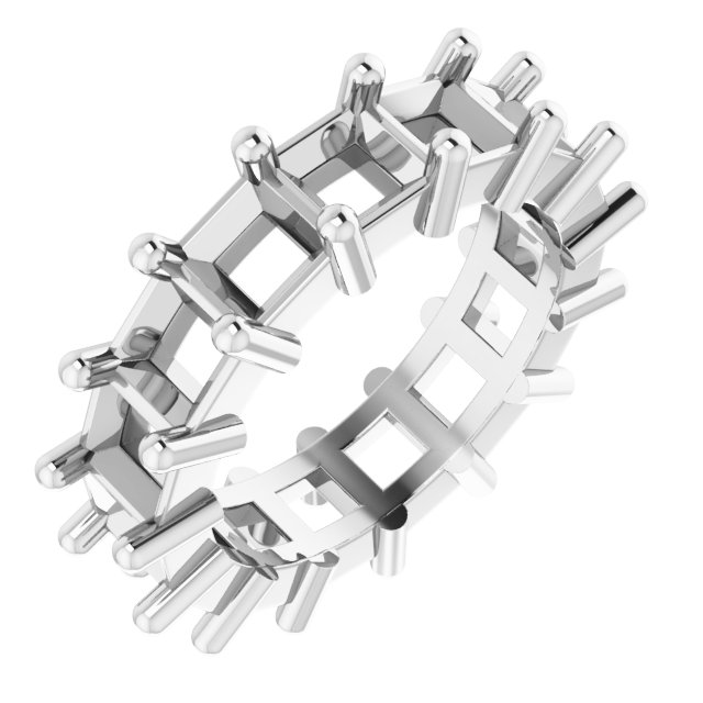 Shared-Prong Eternity Band