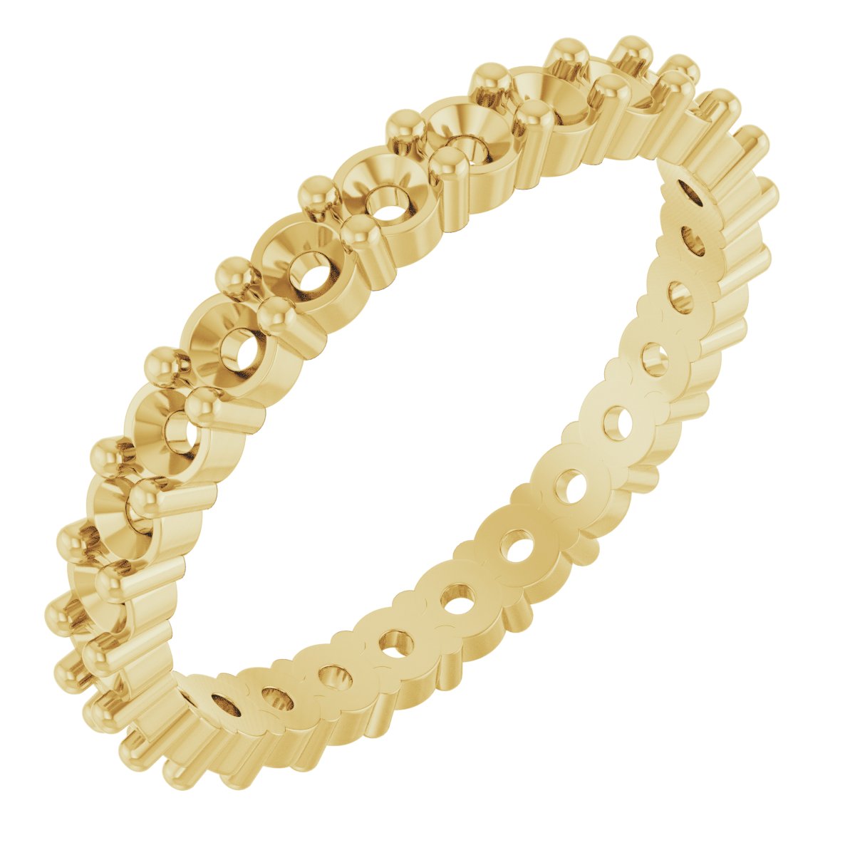 14K Yellow .75 CTW Diamond Round Eternity Band Size 5 Ref 11933168