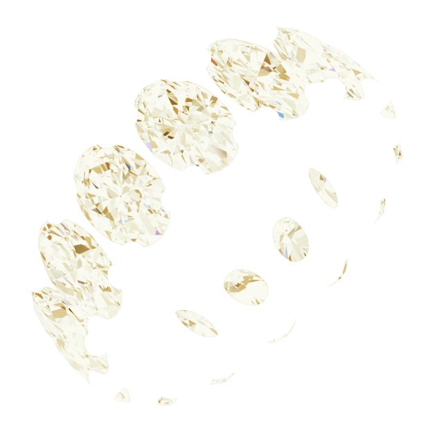Shared-Prong Eternity Band