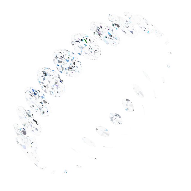 Shared-Prong Eternity Band