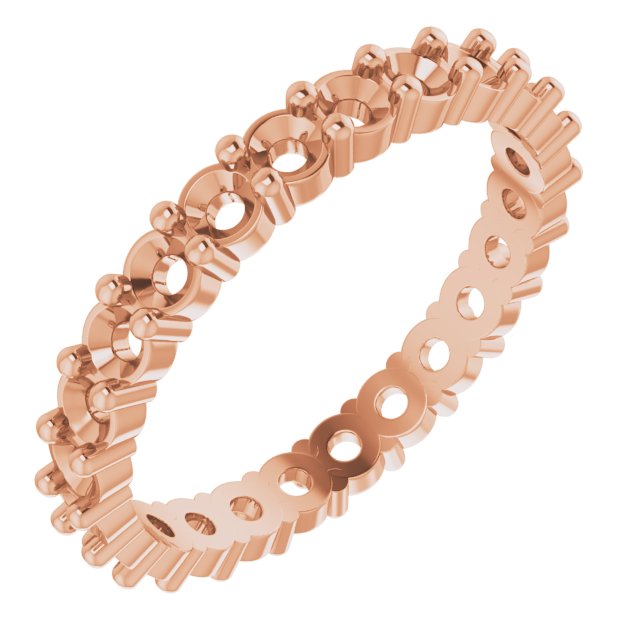 Shared-Prong Eternity Band