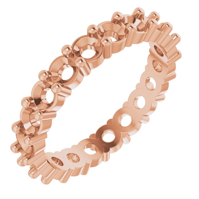 Shared-Prong Eternity Band