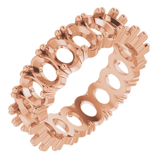 Shared-Prong Eternity Band