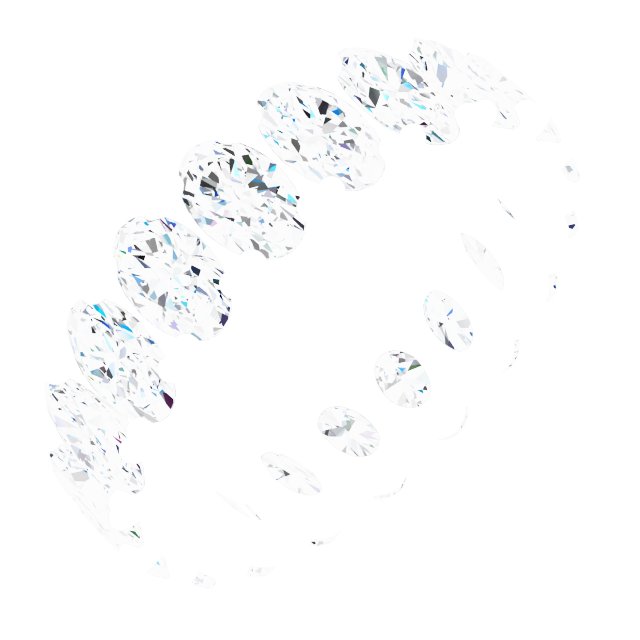 Shared-Prong Eternity Band