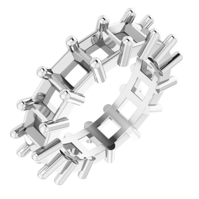Shared-Prong Eternity Band