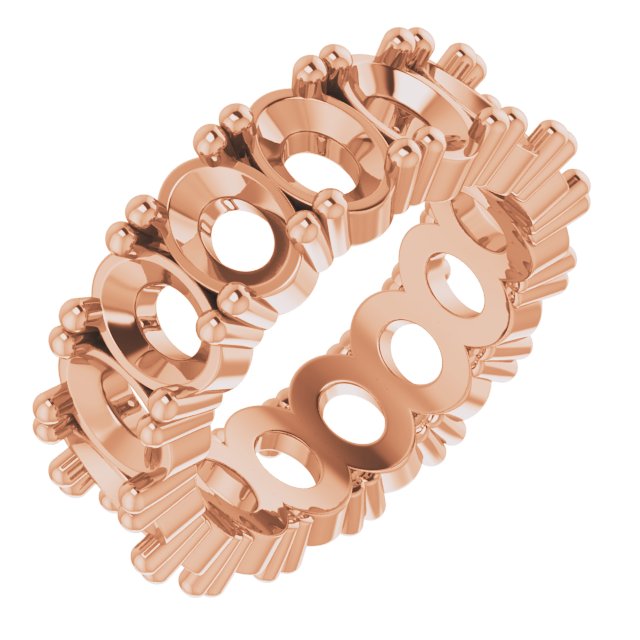 Shared-Prong Eternity Band