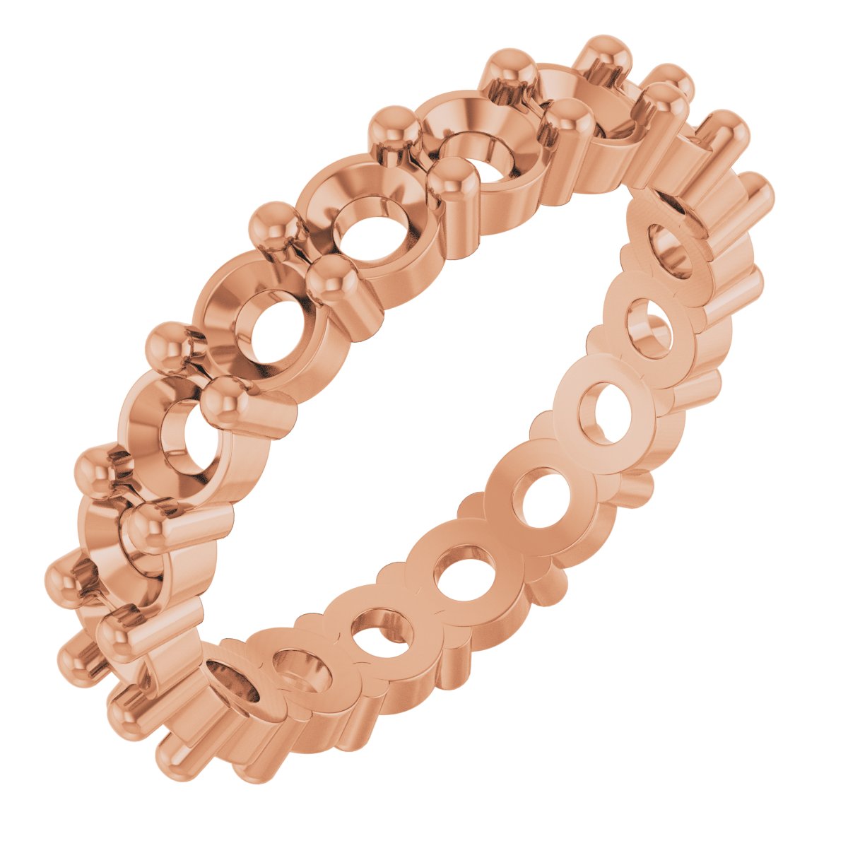 Shared-Prong Eternity Band