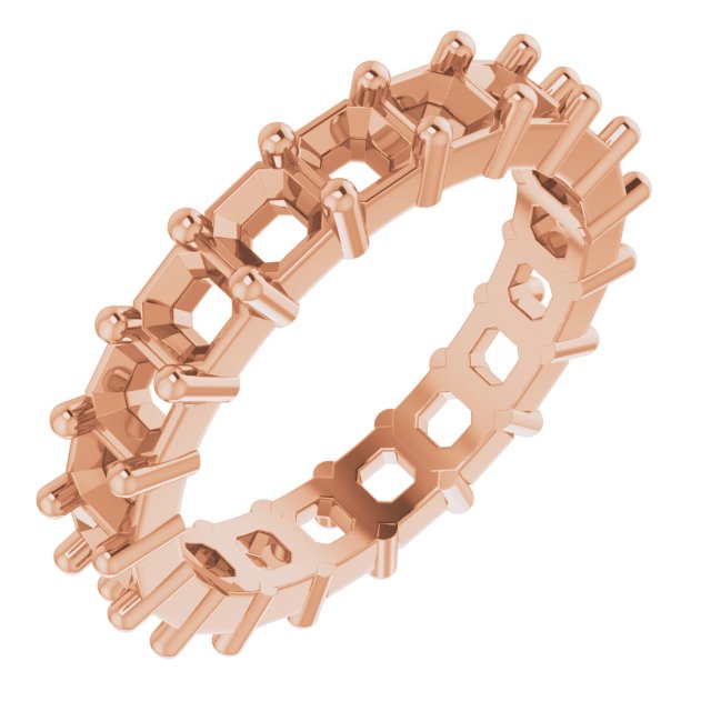 Shared-Prong Eternity Band
