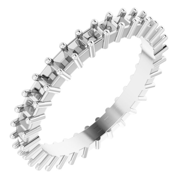 Shared-Prong Eternity Band