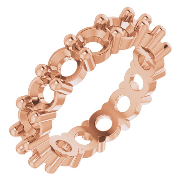 Shared-Prong Eternity Band