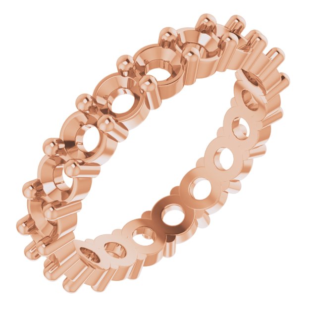 Shared-Prong Eternity Band