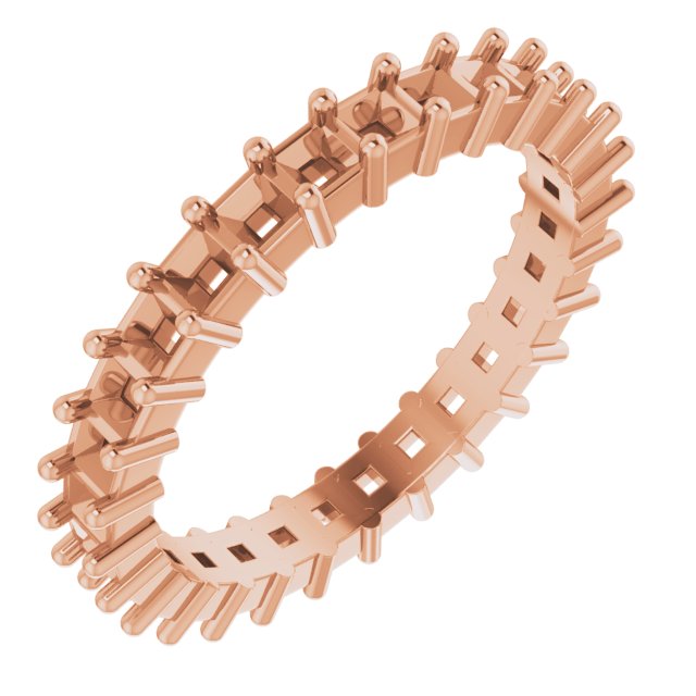 Shared-Prong Eternity Band