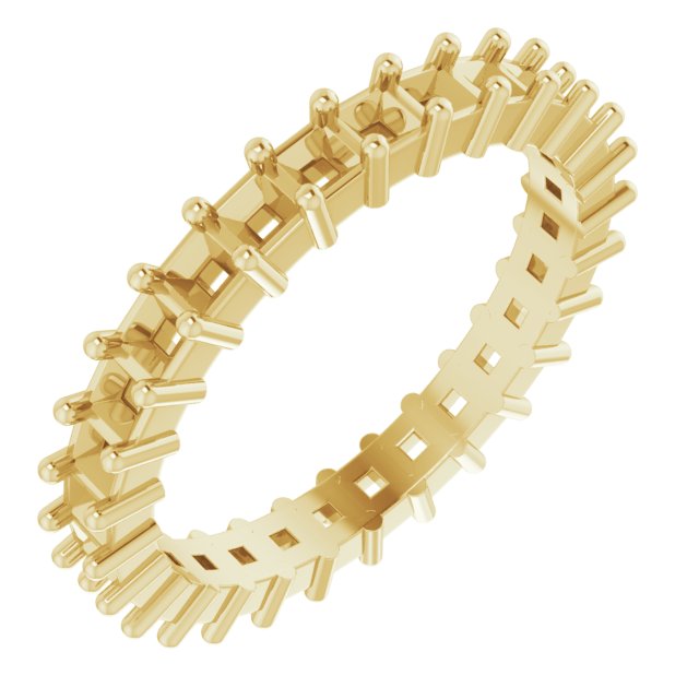 Shared-Prong Eternity Band