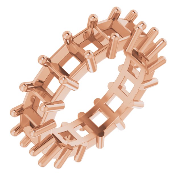 Shared-Prong Eternity Band