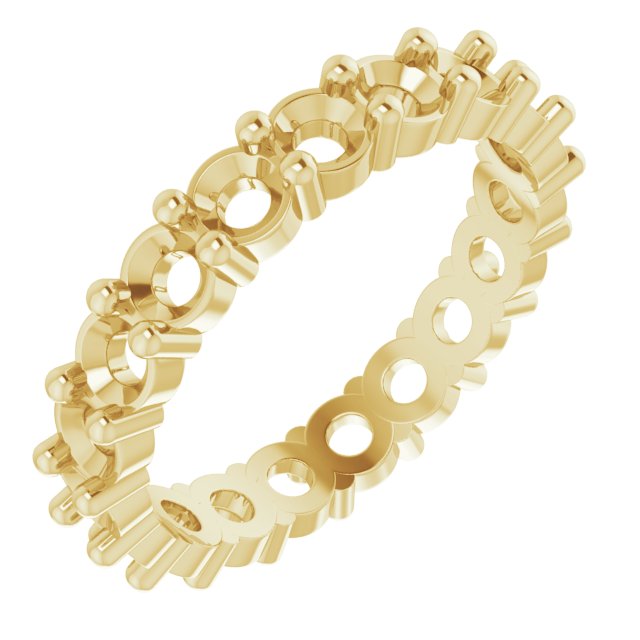 Shared-Prong Eternity Band