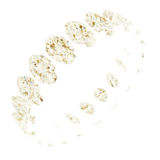 Shared-Prong Eternity Band