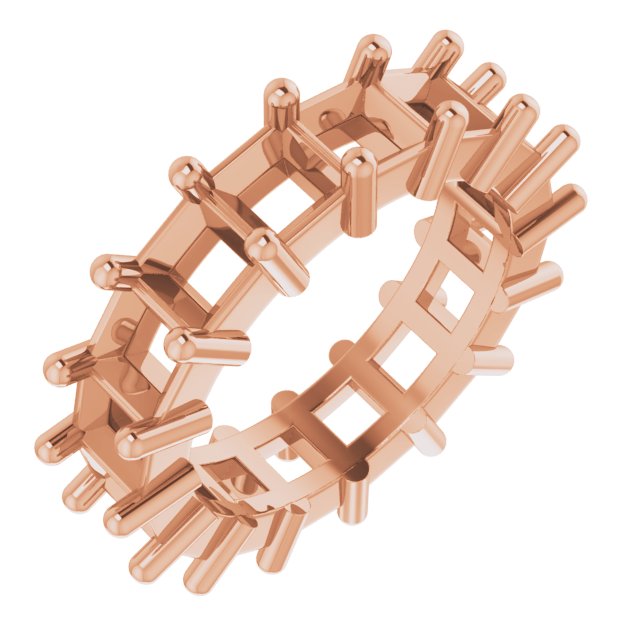 Shared-Prong Eternity Band