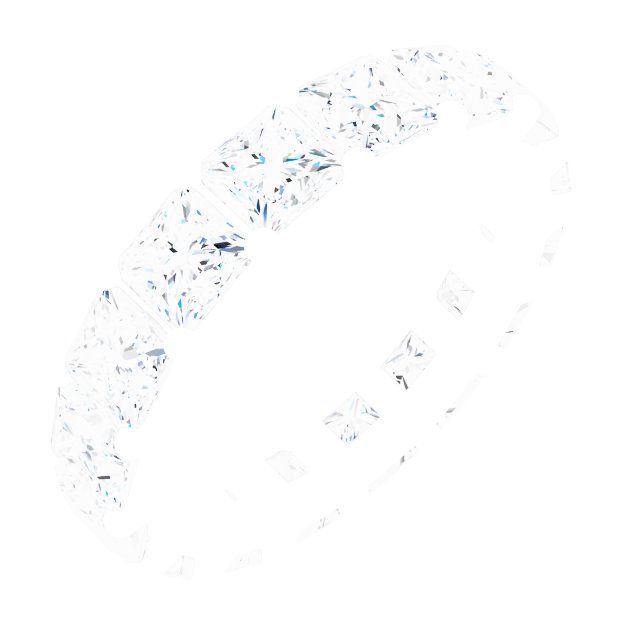 Shared-Prong Eternity Band