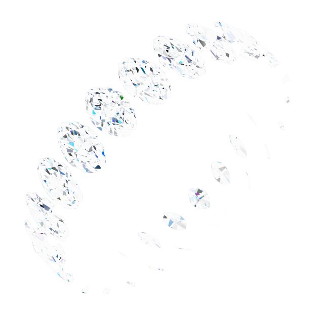 Shared-Prong Eternity Band