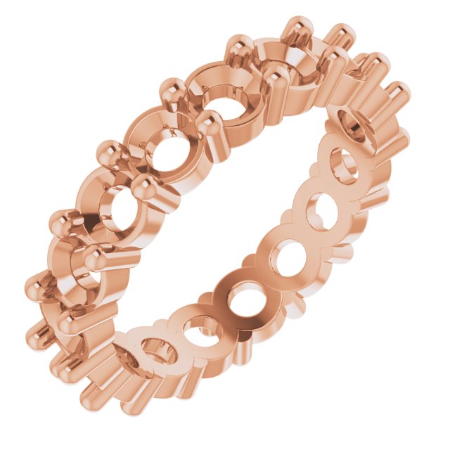 Shared-Prong Eternity Band