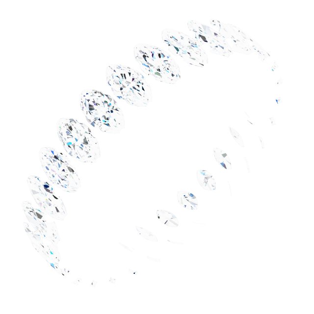 Shared-Prong Eternity Band