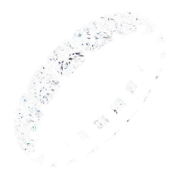 Shared-Prong Eternity Band