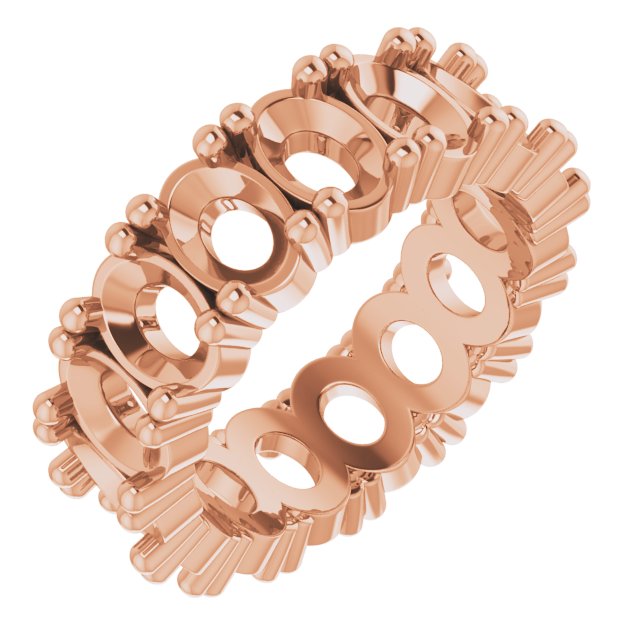 Shared-Prong Eternity Band