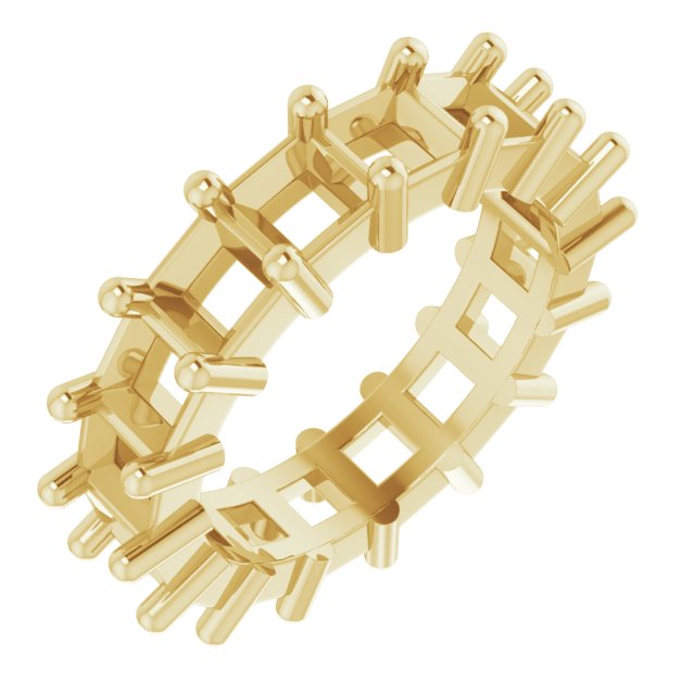 Shared-Prong Eternity Band