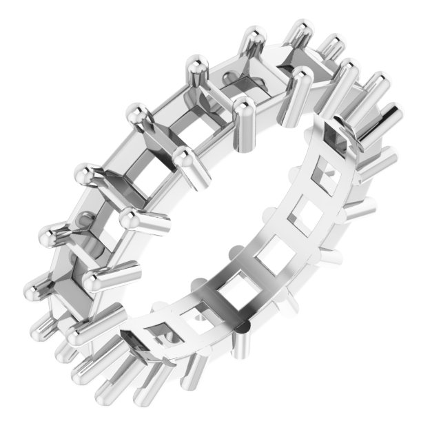 Shared-Prong Eternity Band