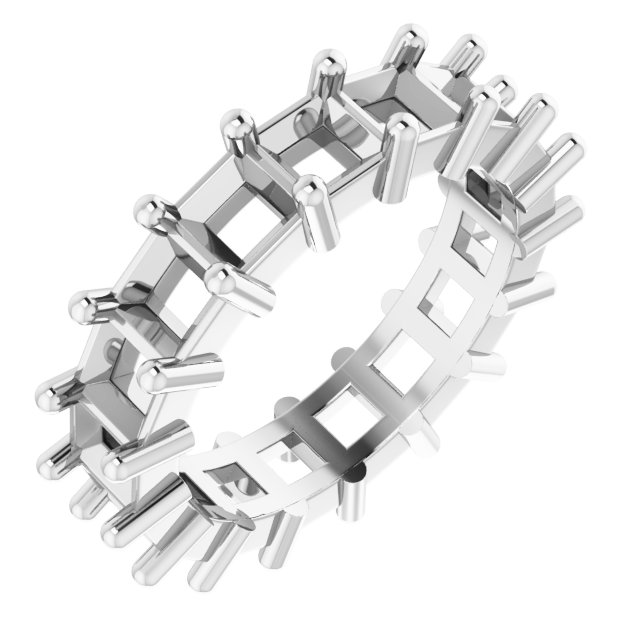 Shared-Prong Eternity Band
