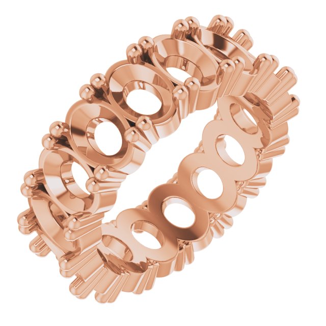 Shared-Prong Eternity Band