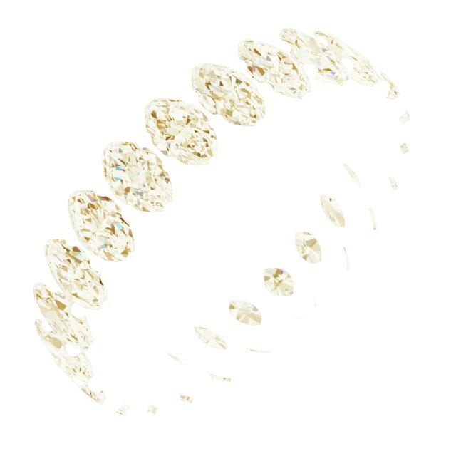 Shared-Prong Eternity Band