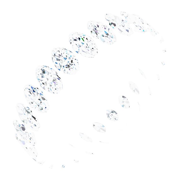 Shared-Prong Eternity Band