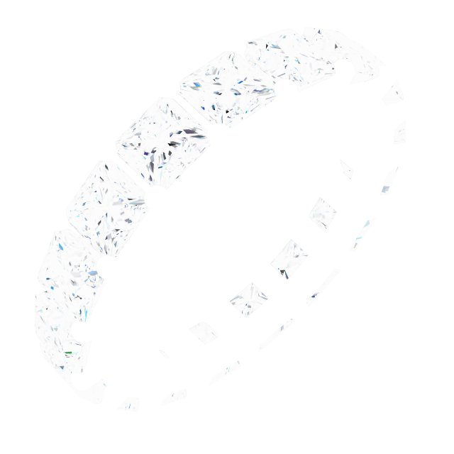 Shared-Prong Eternity Band