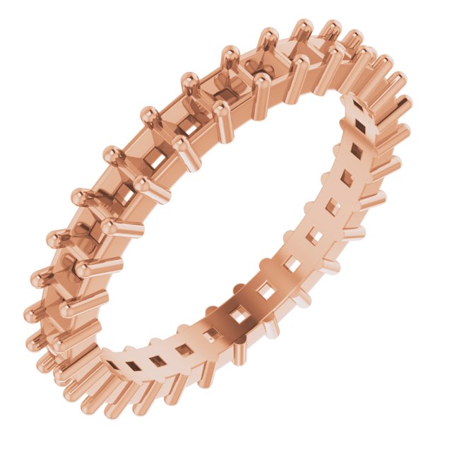 Shared-Prong Eternity Band