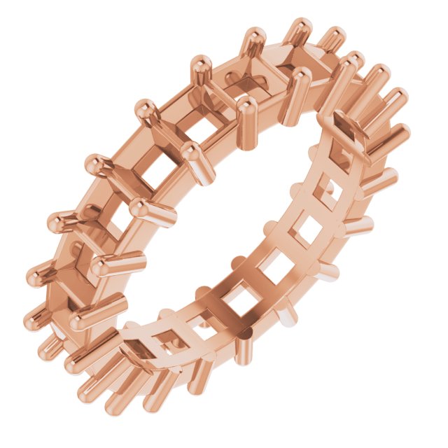 Shared-Prong Eternity Band