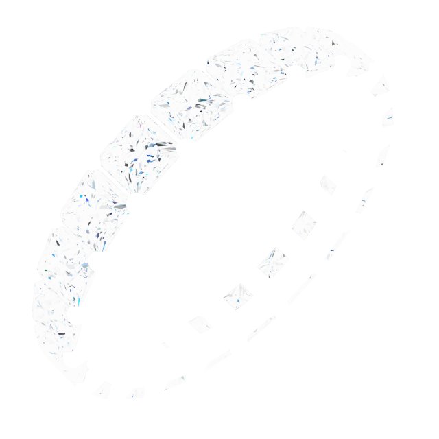 Shared-Prong Eternity Band