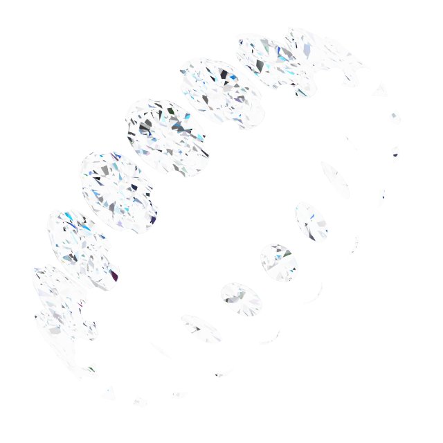 Shared-Prong Eternity Band