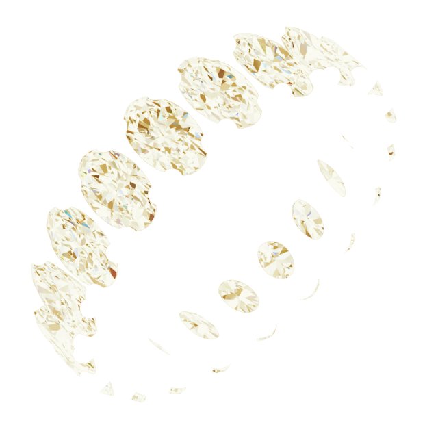 Shared-Prong Eternity Band