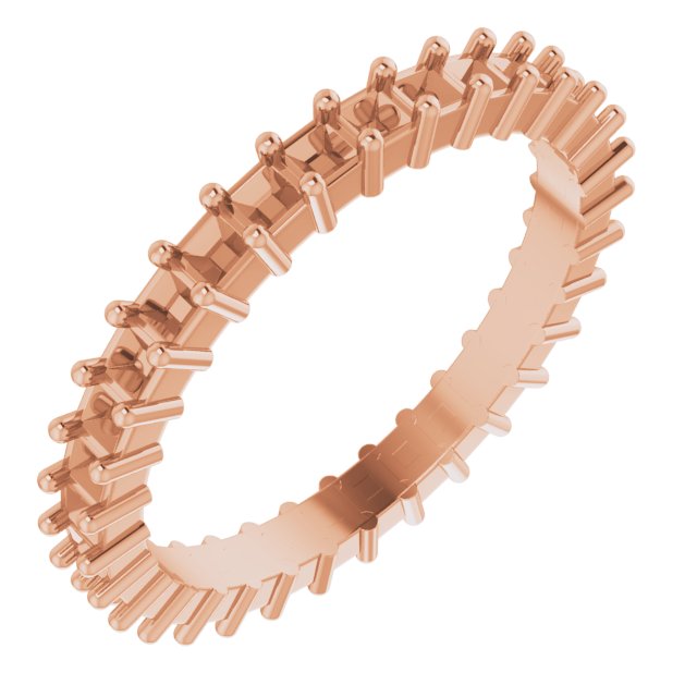 Shared-Prong Eternity Band