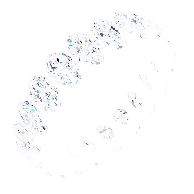 Shared-Prong Eternity Band