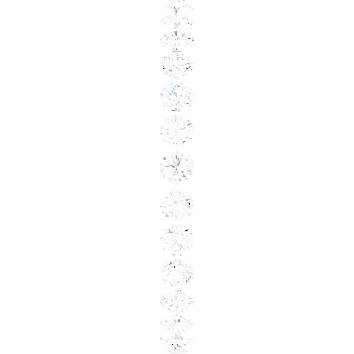 14K White 7/8 CTW Diamond Eternity Band Size 7-5