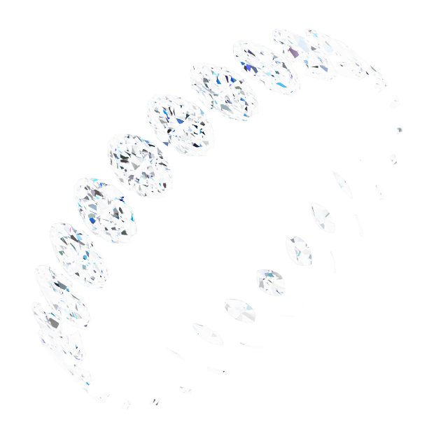 Shared-Prong Eternity Band