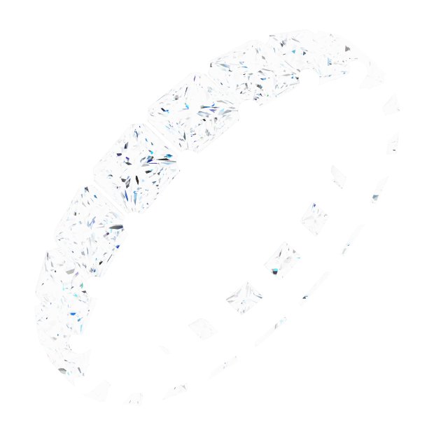 Shared-Prong Eternity Band