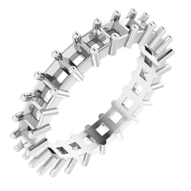 Shared-Prong Eternity Band