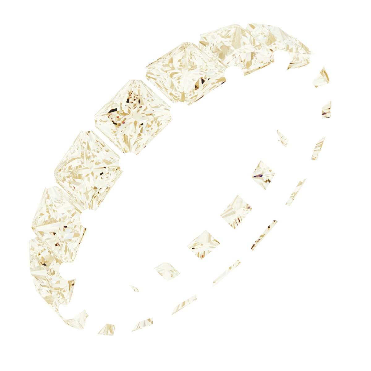 Shared-Prong Eternity Band