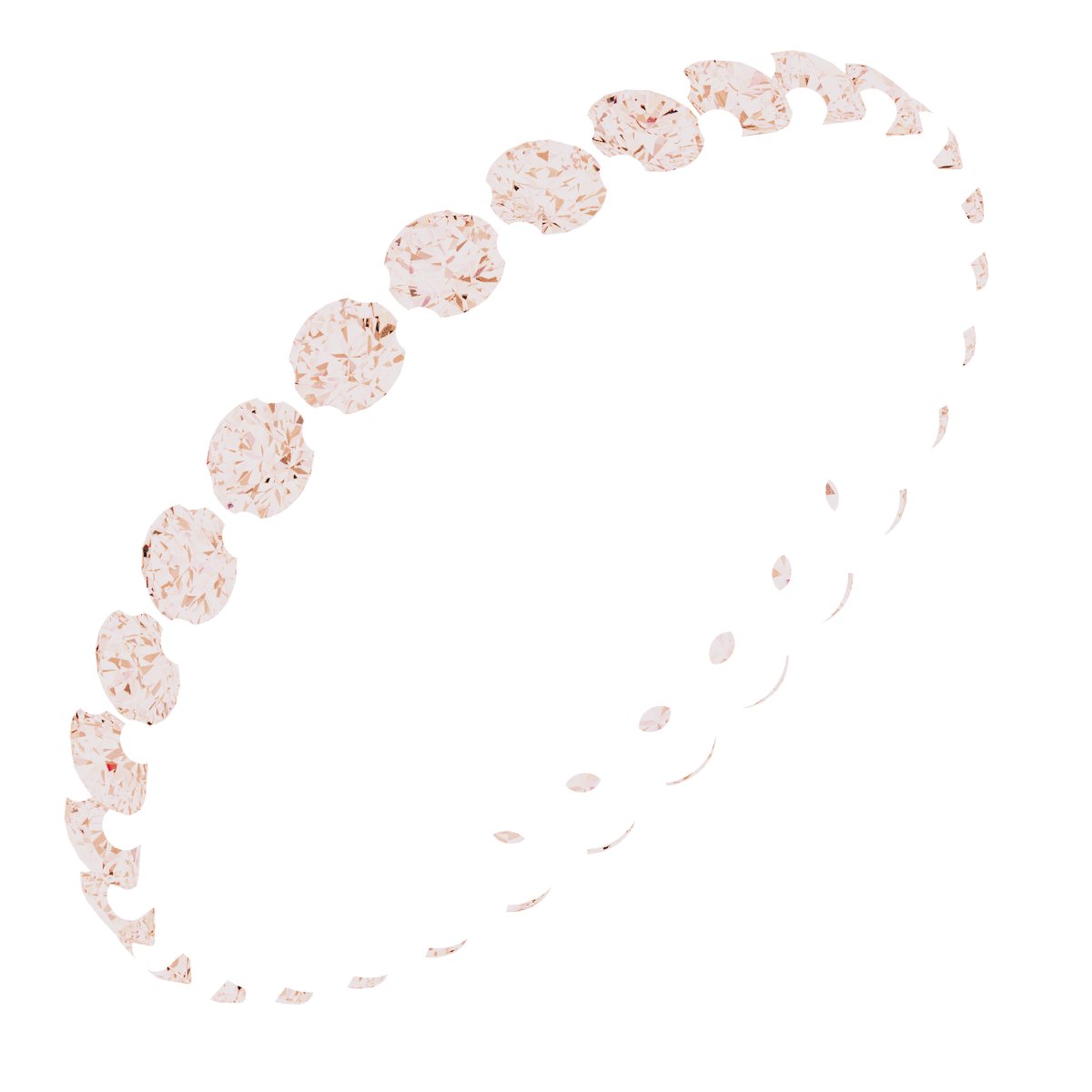 14K Rose 7/8 CTW Diamond Round Eternity Band Size 7