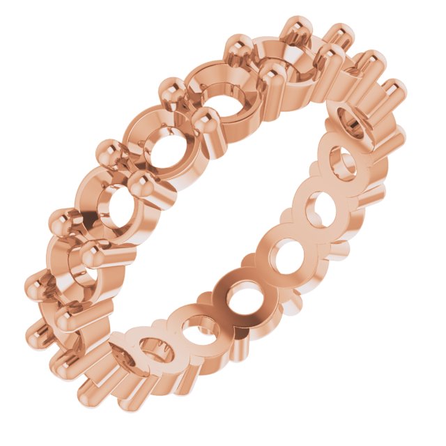 Shared-Prong Eternity Band