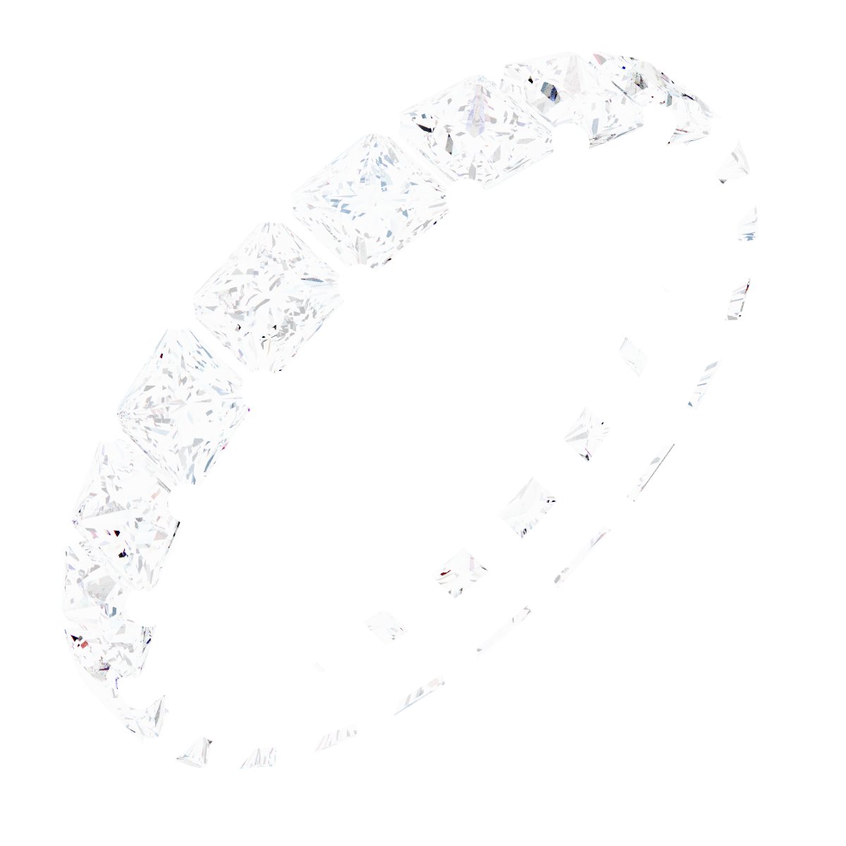 Shared-Prong Eternity Band
