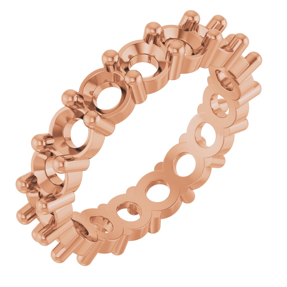 Shared-Prong Eternity Band